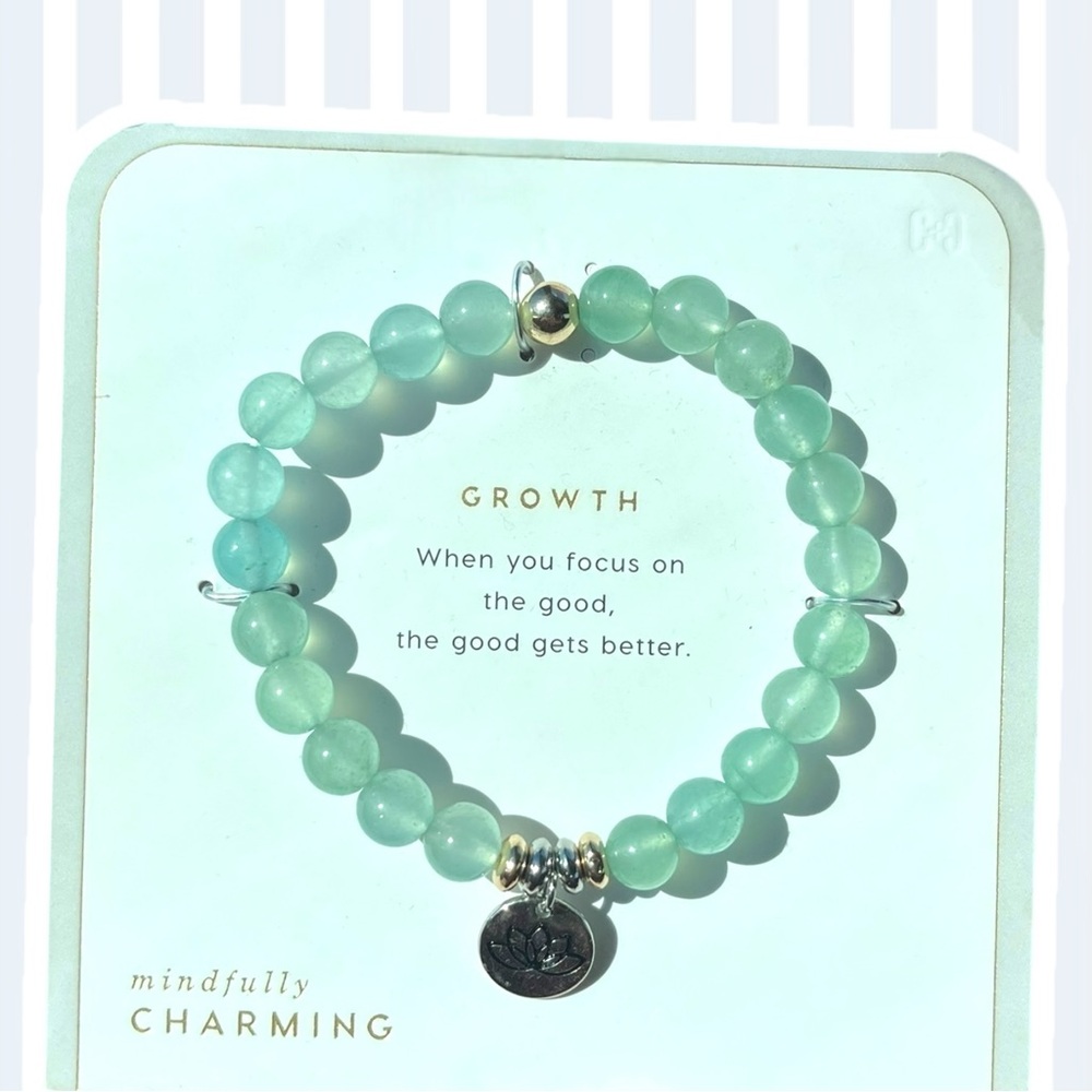 Coco + Carmen Mint Green Beaded Bracelet